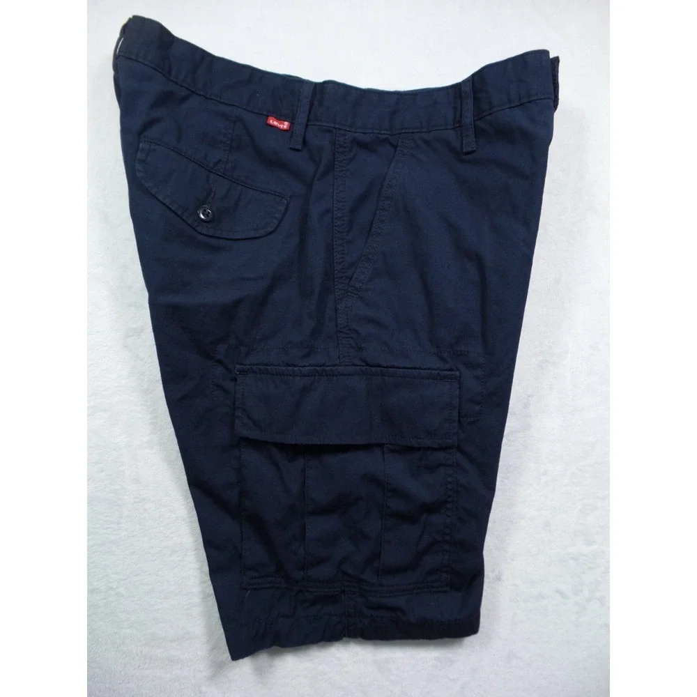 Levis‎ Shorts Mens Size 29 Blue Ripstop Canvas Cargo Pockets High Rise Outdoor